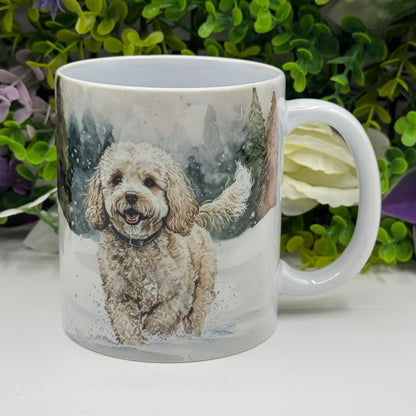 Cavachon Dog Mug: Handmade Ceramic Coffee Cup, Pet Lover Gift