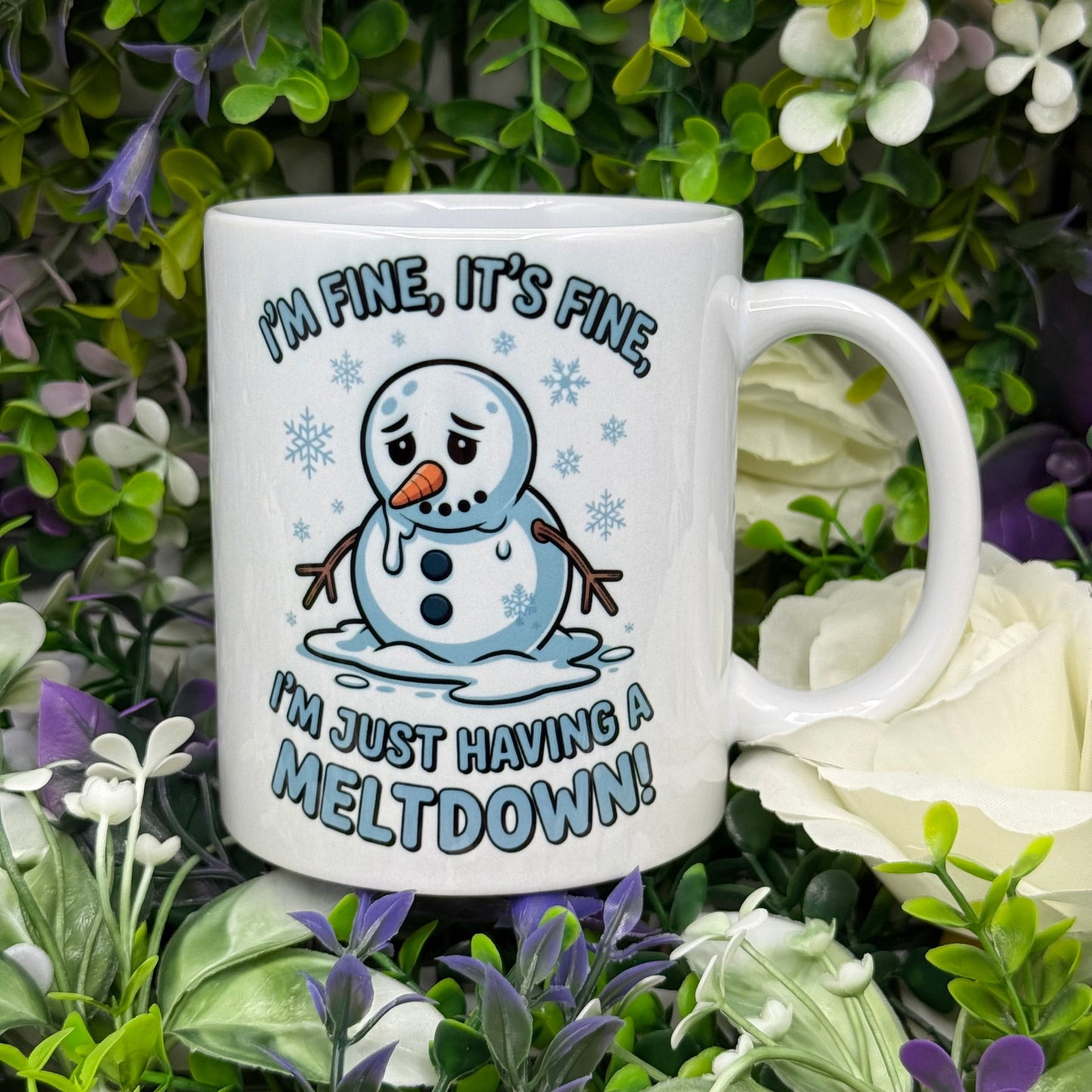 Snowman Melt Down 11oz Ceramic Mug