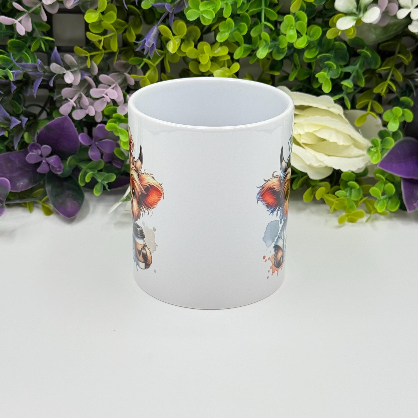 Highland Cow Coffee Mood 11oz Ceramic Mug