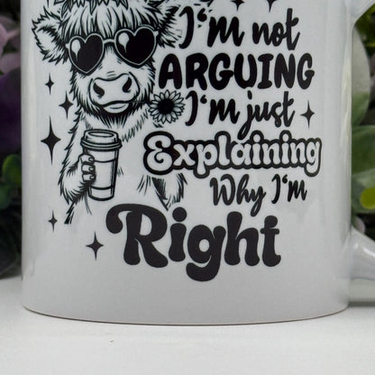 Highland Cow Sassy Humour 11oz Ceramic Mug