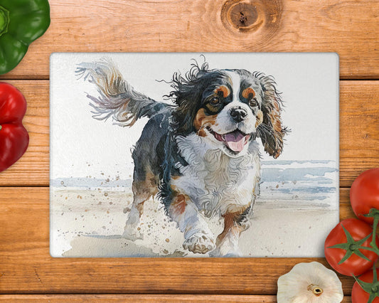 Cavalier - Tri Coloured 8inch x 11inch Glass Chopping Board