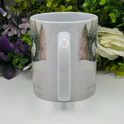 Cavachon Dog Winter Forest Mug: Handmade Ceramic Coffee Cup, Pet Lover Gift
