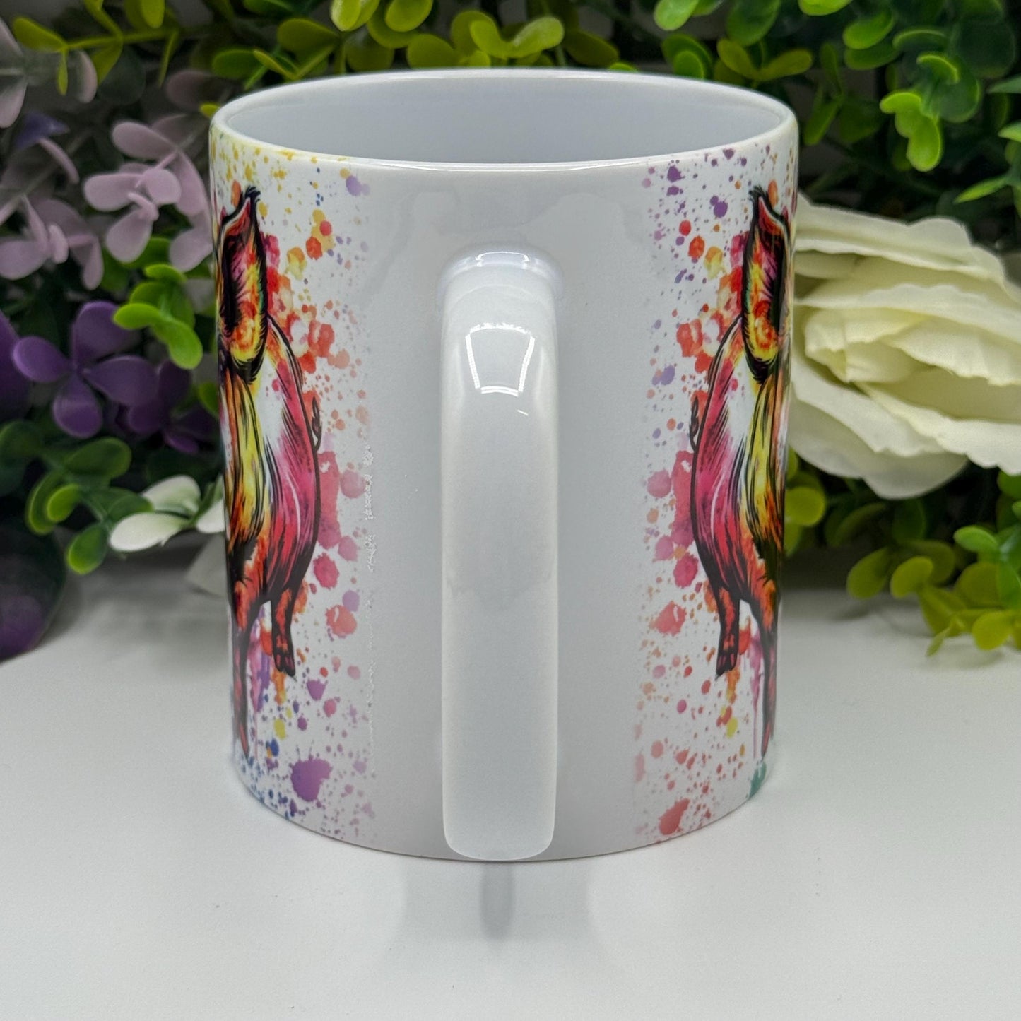Pig Colourful 11oz Ceramic Mug