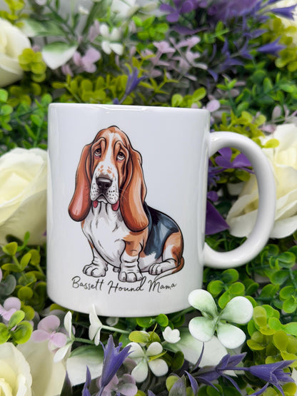 Basset Hound 11oz Ceramic Dog Mug: Gift for Pet Lovers