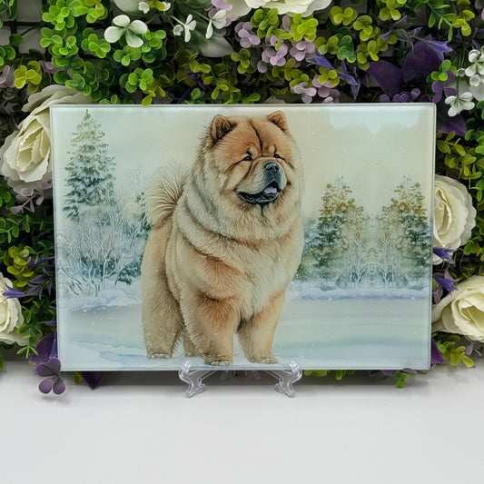 Chow Chow 8inch x 11inch Glass Chopping Board