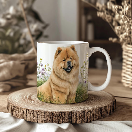 Chow Chow 11oz Ceramic Dog Mug: Unique Pet Lover Gift