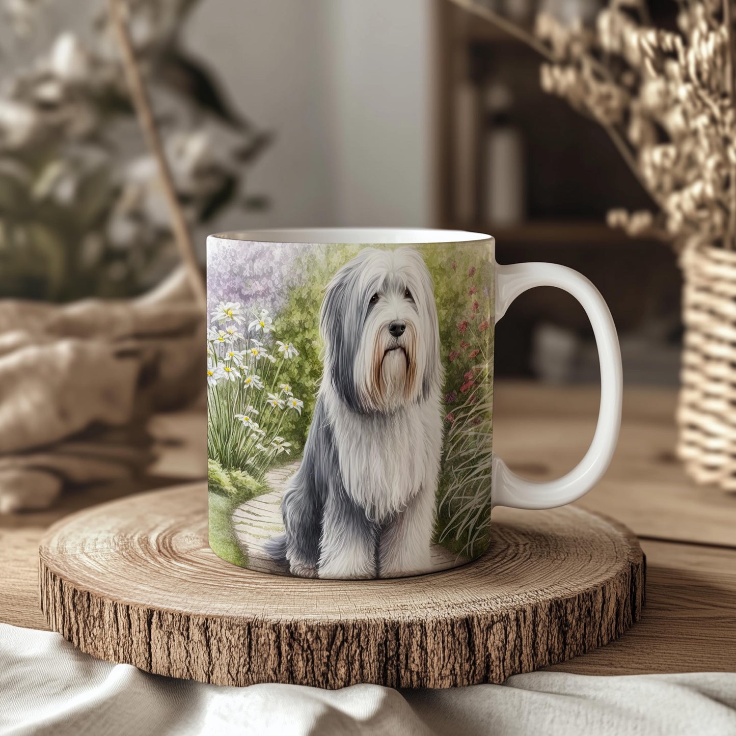 Bearded Collie 11oz Ceramic Dog Mug: Gift for Pet Lovers