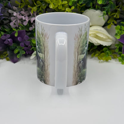 Doberman Lake Ceramic 11oz Mug: Handmade Coffee Gift for Pet Lovers
