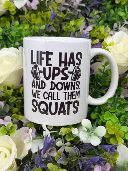 Gym Squats Humour 11oz Ceramic Mug