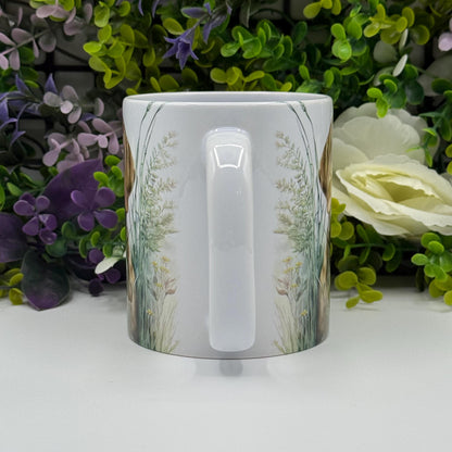 Hungarian Vizsla Floral Grass 11oz Ceramic Mug