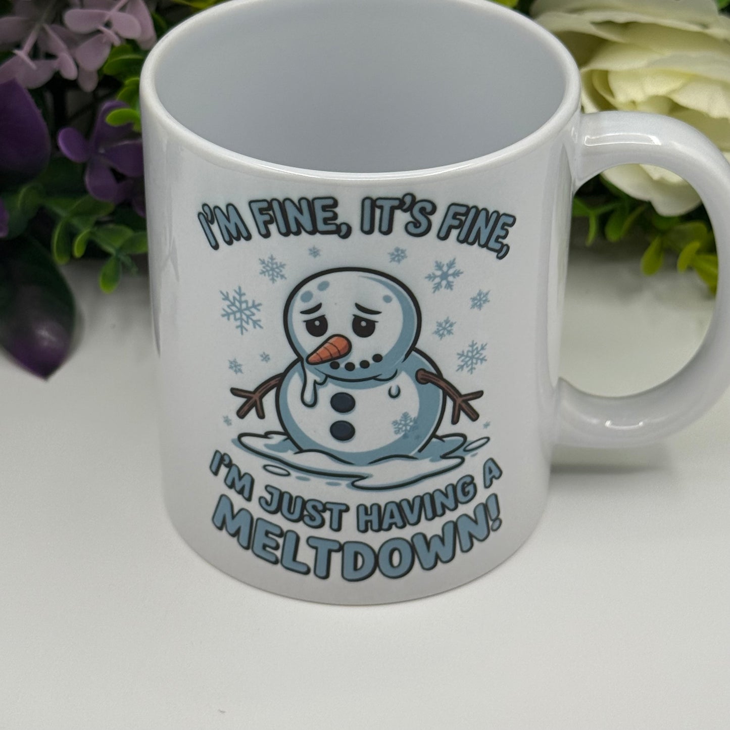 Snowman Melt Down 11oz Ceramic Mug
