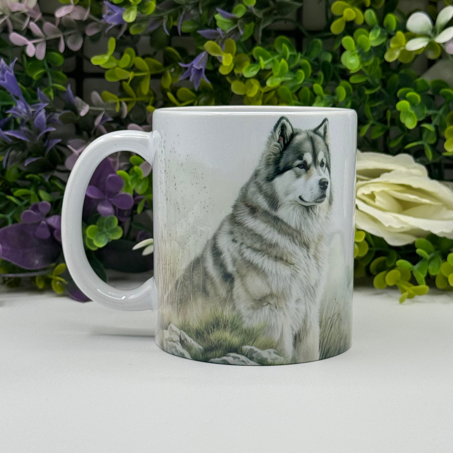 Alaskan Malamute Ceramic Mug and Coaster Set