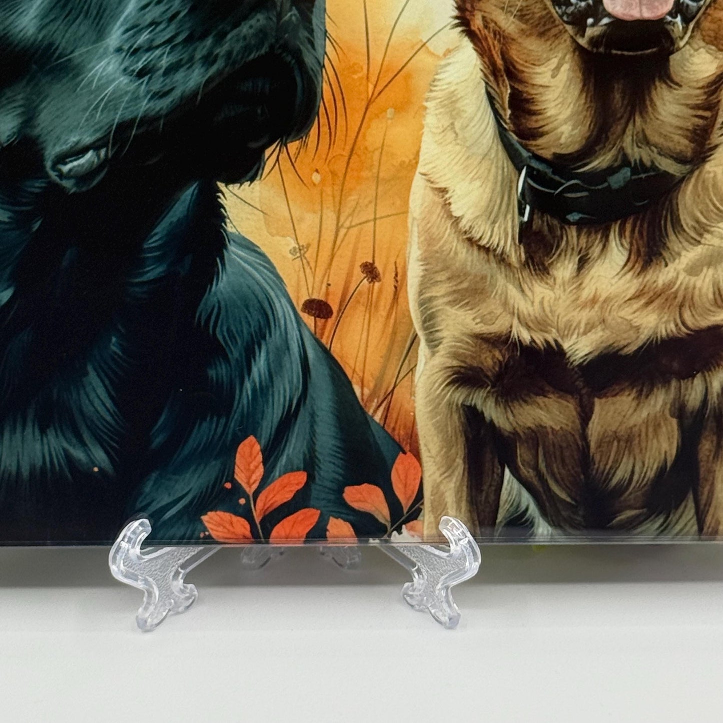 Labrador Glass Chopping Board - Worktop Saver