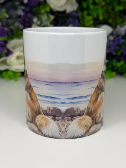 Shetland Sheepdog/Sheltie Mug: Handmade Ceramic Coffee Cup, Pet Lover Gift