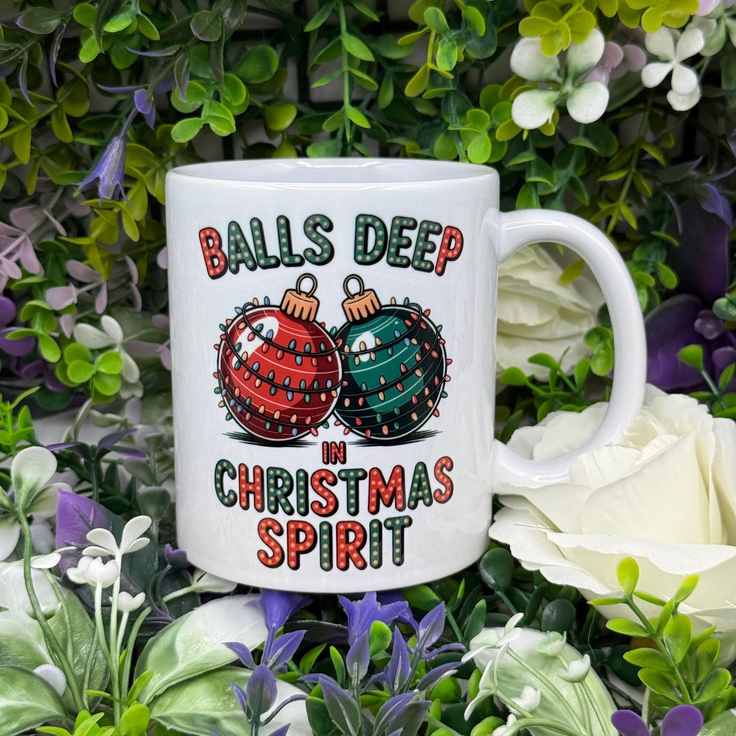 Christmas Spirit Bauble 11oz Ceramic Mug
