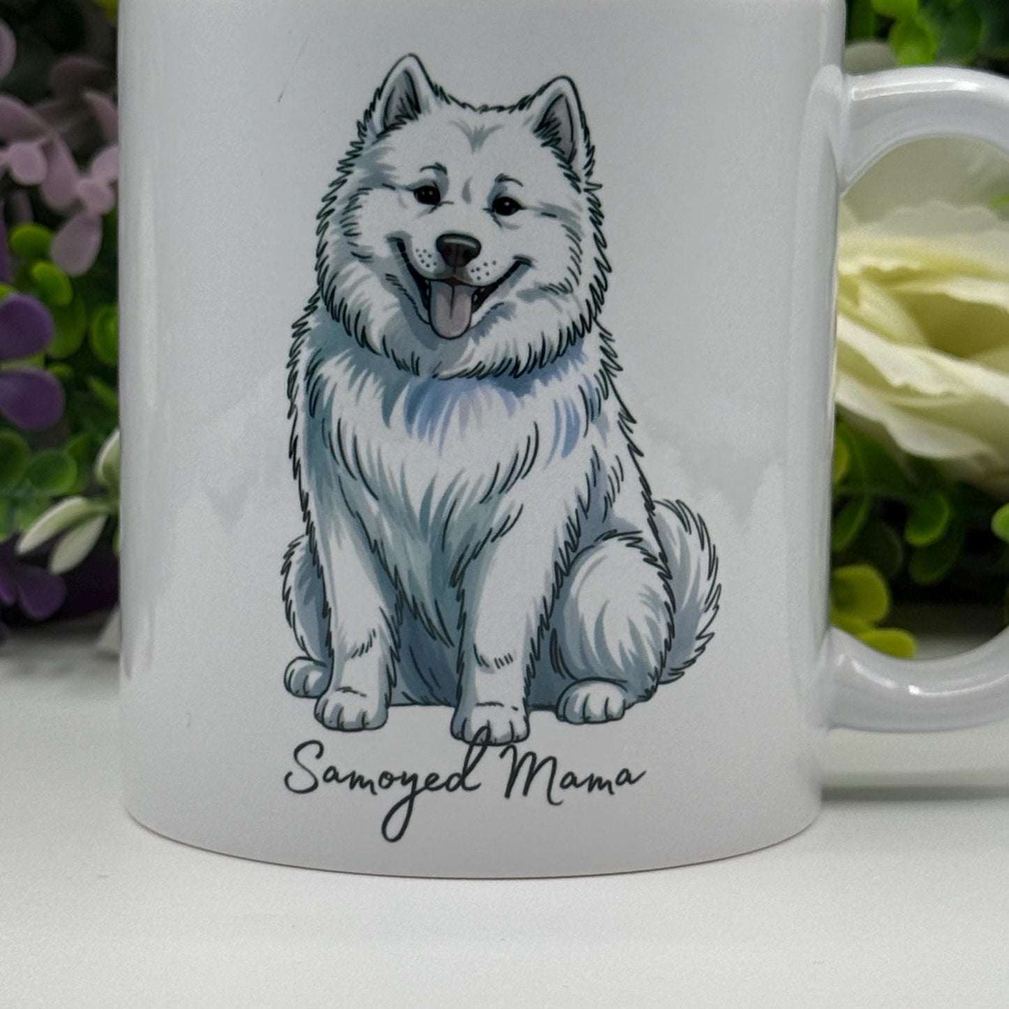 Samoyed Ceramic 11oz Mug: Handmade Ceramic Coffee Cup
