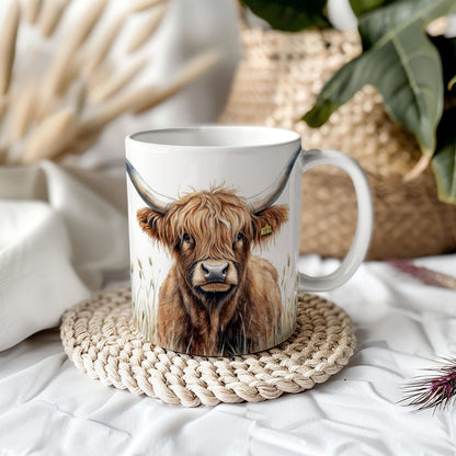 Highland Cow 11oz Ceramic Mug