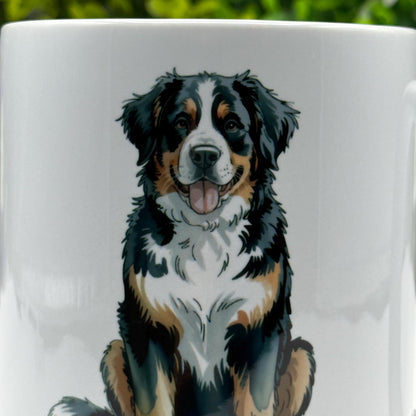 Bernese Mountain Dog Owner 11oz Ceramic Mug: Handmade Pet Lover Gift