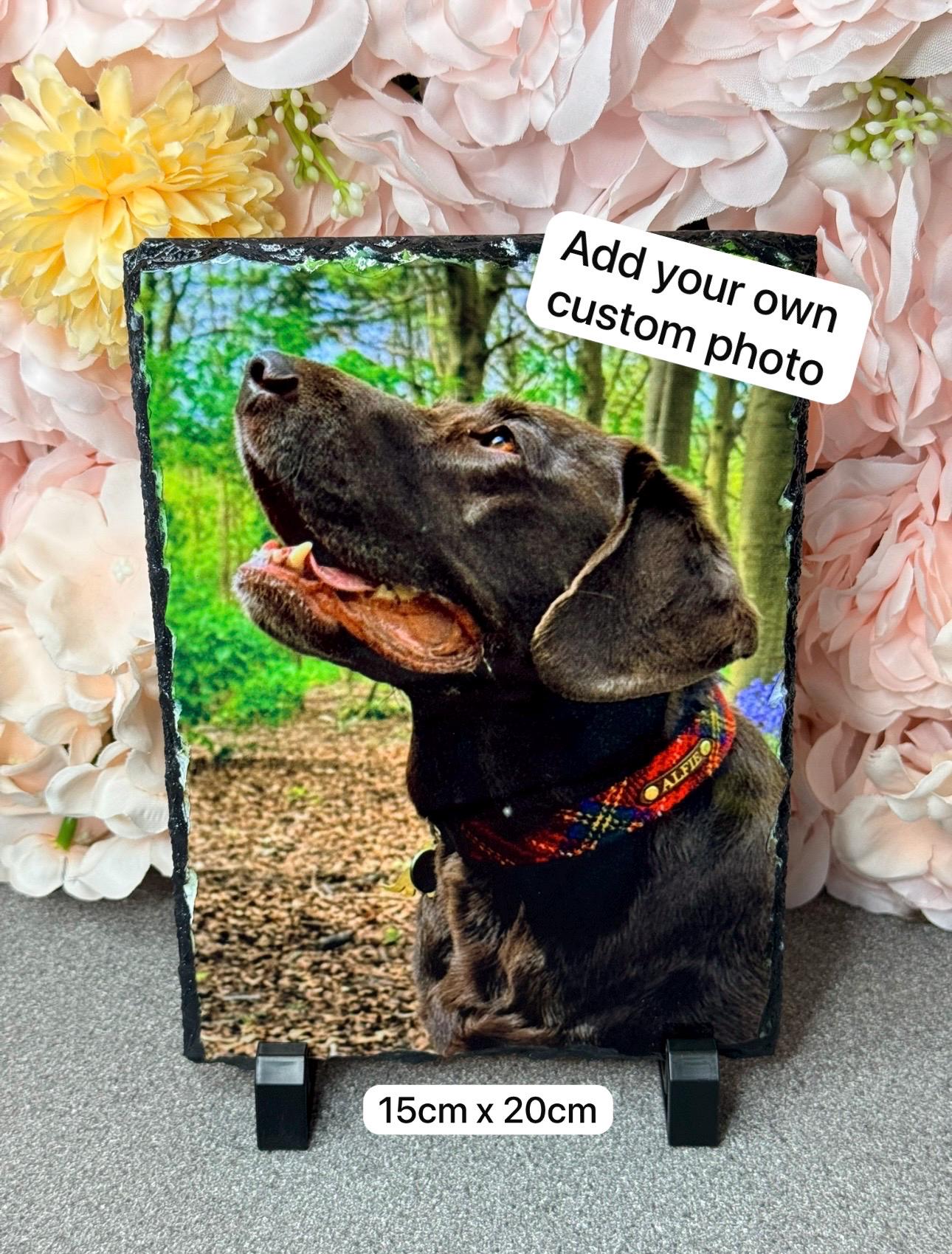 Custom Photo Slate 15cm x 20cm - Personalised Image