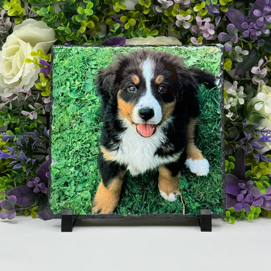 Custom Photo Slate 20cm x 20cm - Personalised Image