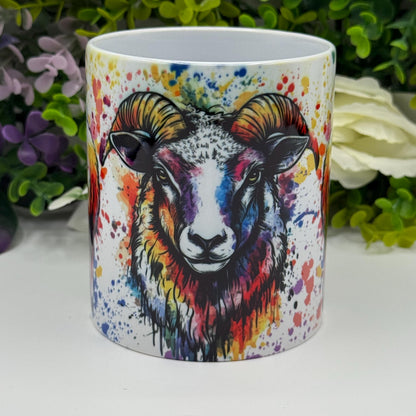 Sheep Colourful 11oz Ceramic Mug