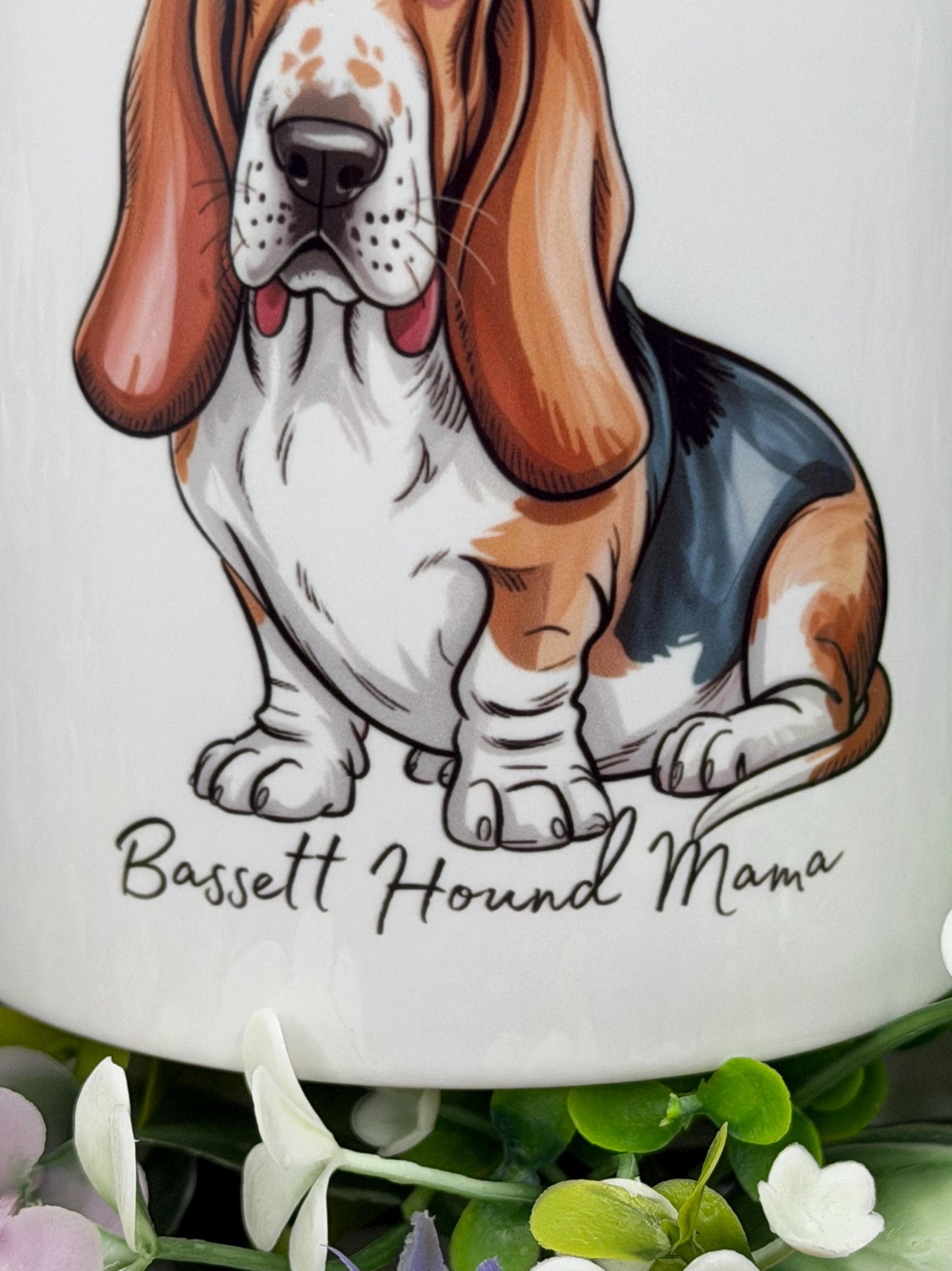 Basset Hound 11oz Ceramic Dog Mug: Gift for Pet Lovers