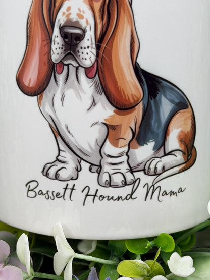 Basset Hound 11oz Ceramic Dog Mug: Gift for Pet Lovers