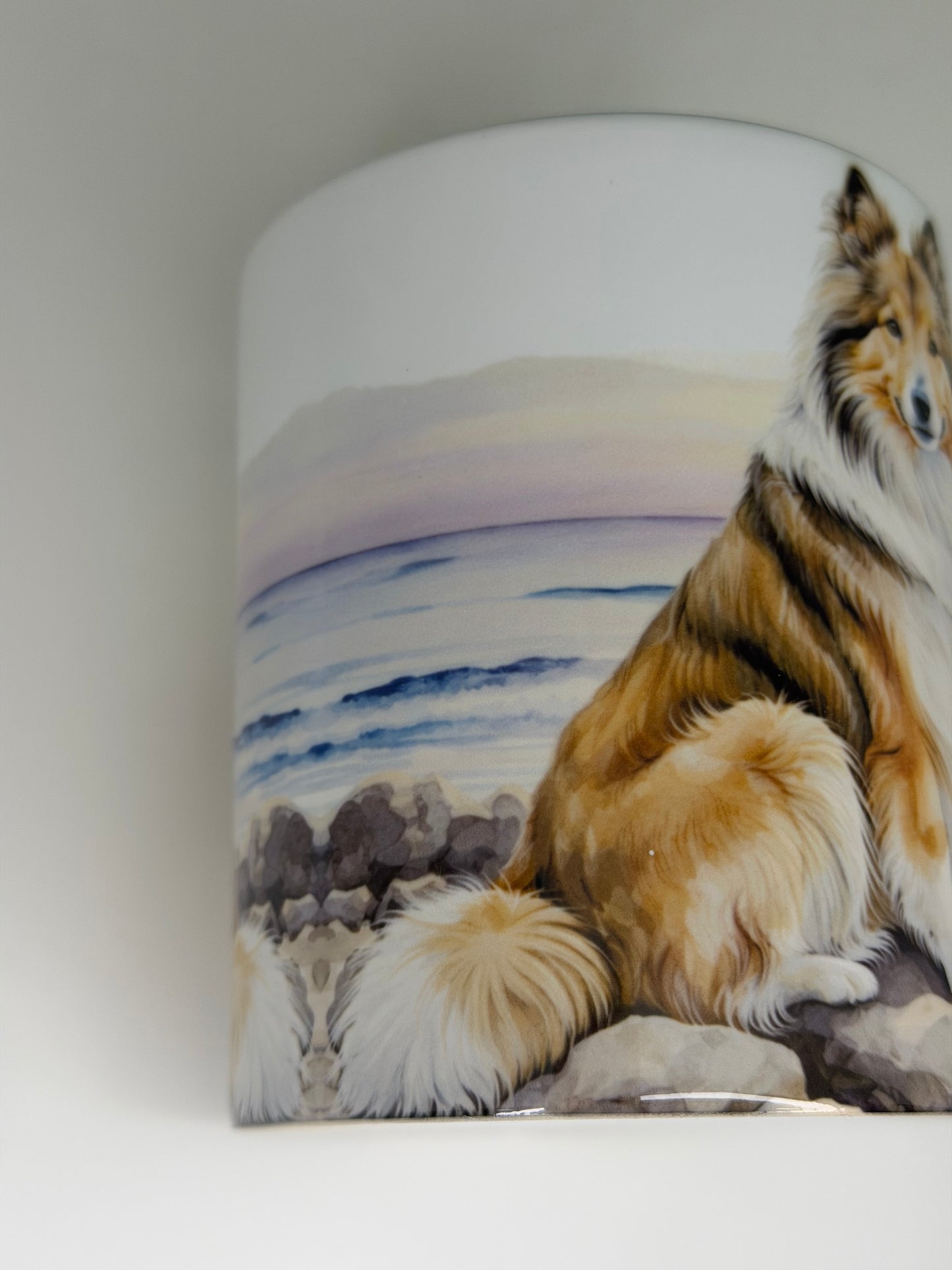Shetland Sheepdog/Sheltie Mug: Handmade Ceramic Coffee Cup, Pet Lover Gift