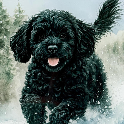 Cavapoo 8inch x 11inch Glass Chopping Board