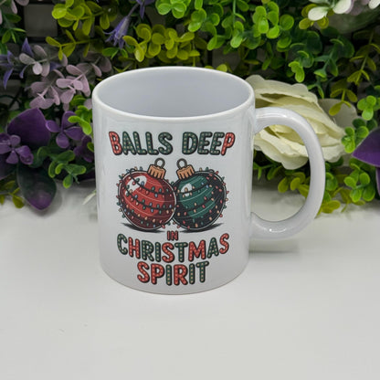 Christmas Spirit Bauble 11oz Ceramic Mug