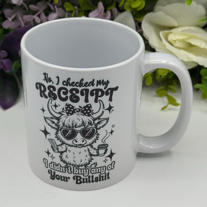 Highland Cow Sassy Humour 11oz Ceramic Mug