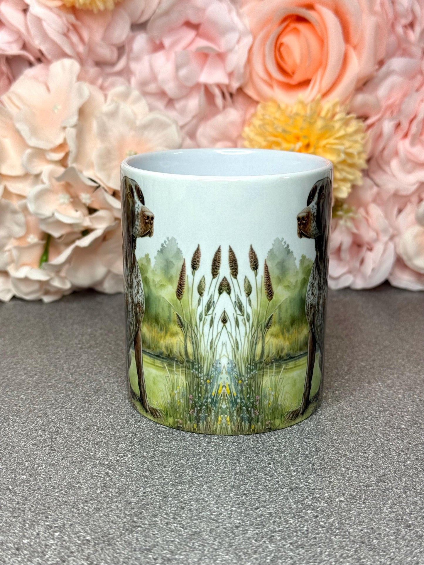 German Pointer Lake Ceramic 11oz Mug - Unique Dog Lover Gift