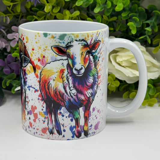 Sheep Colourful 11oz Ceramic Mug