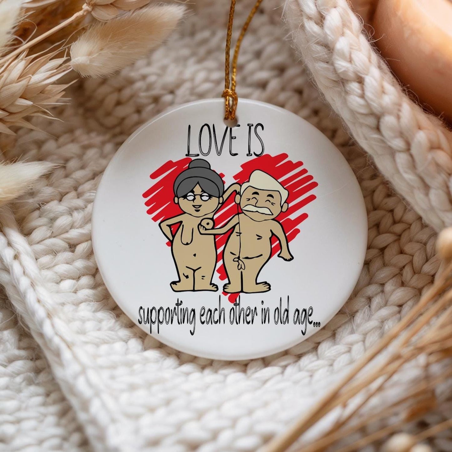 Couple Humour Ornament: Sentimental Keepsake Gift