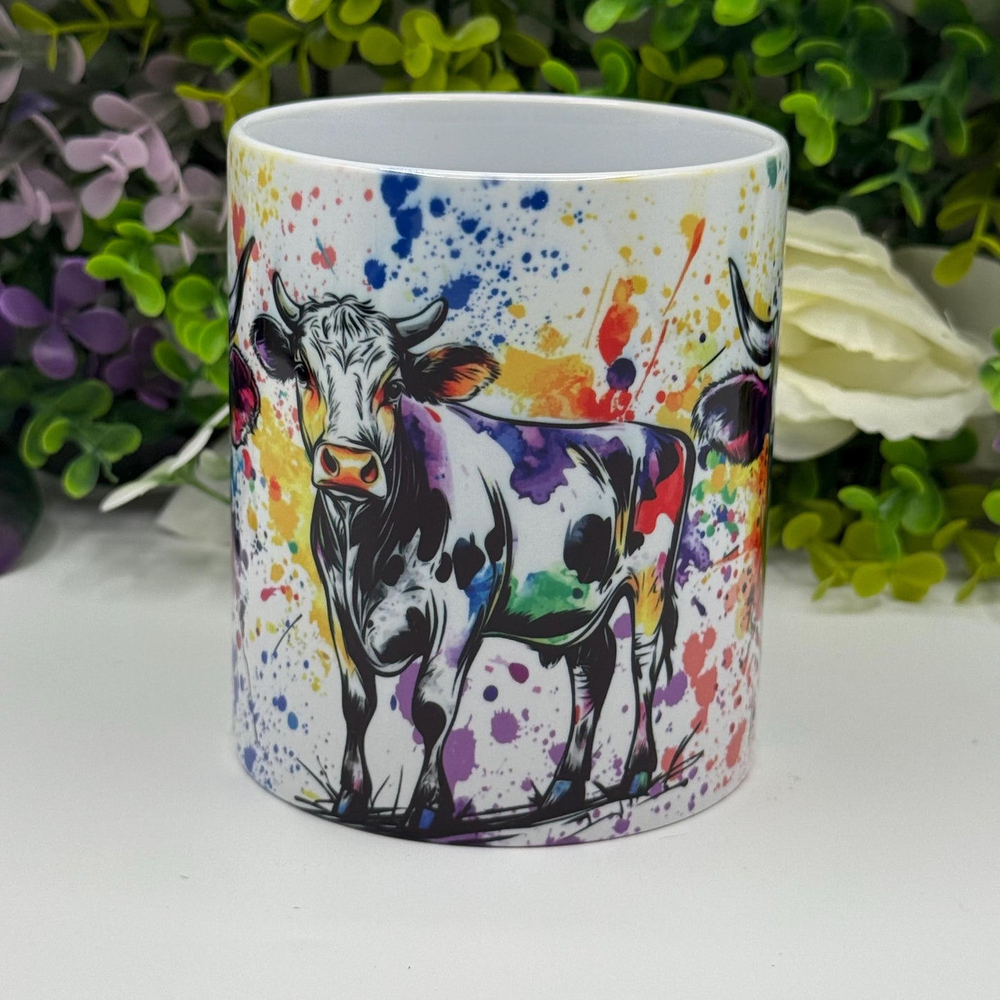 Cow Colourful 11oz Ceramic Mug