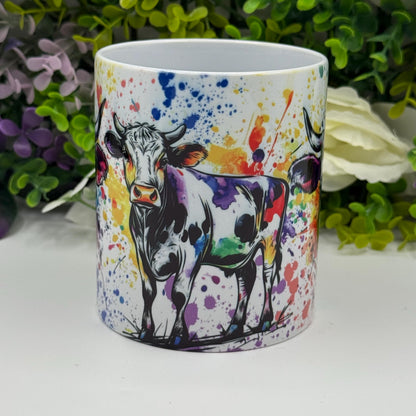 Cow Colourful 11oz Ceramic Mug