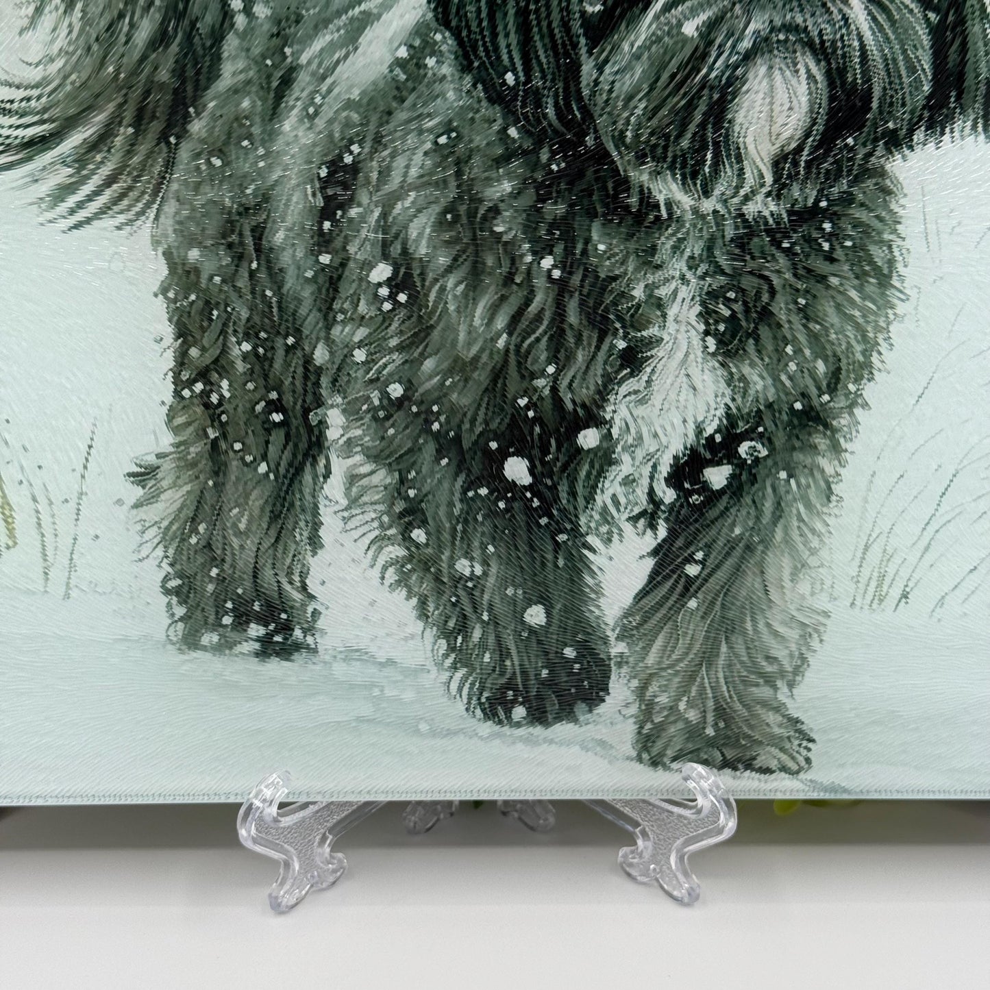 Shih Tzu 8inch x 11inch Glass Chopping Board