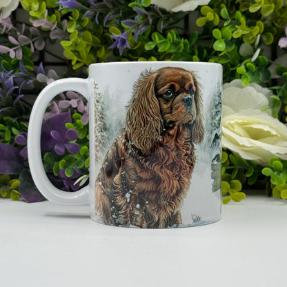Cavalier King Charles Spaniel Ruby 11oz Mug: Handmade Dog Lover Gift