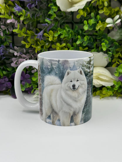 Samoyed Dog Mug: Handmade Ceramic Coffee Cup