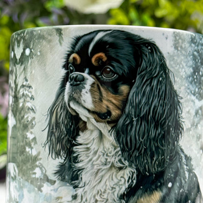 Cavalier King Charles Spaniel Tri Coloured 11oz Mug: Handmade Dog Lover Gift