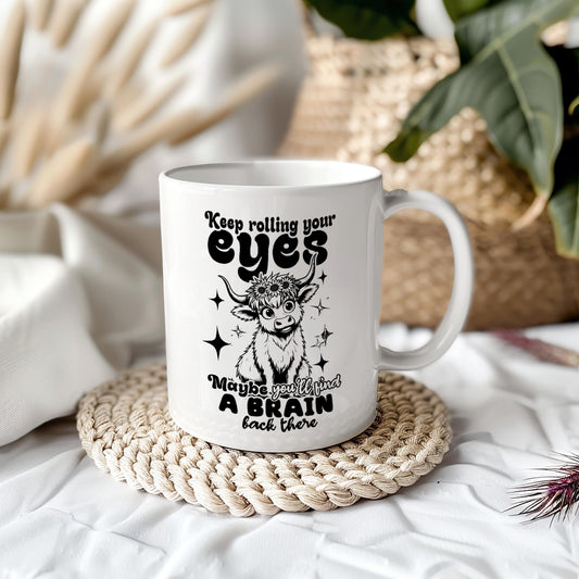 Highland Cow Sassy Humour 11oz Ceramic Mug