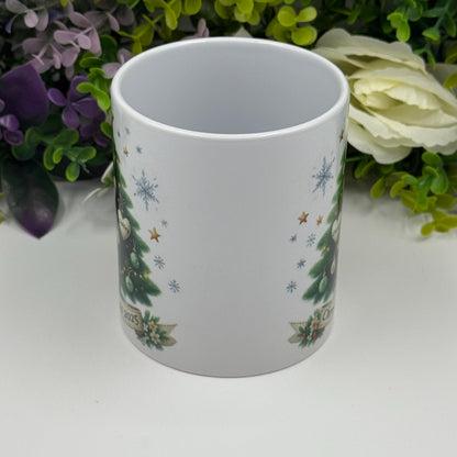 Personalised Family Christmas Tree 11oz Ceramic Mug