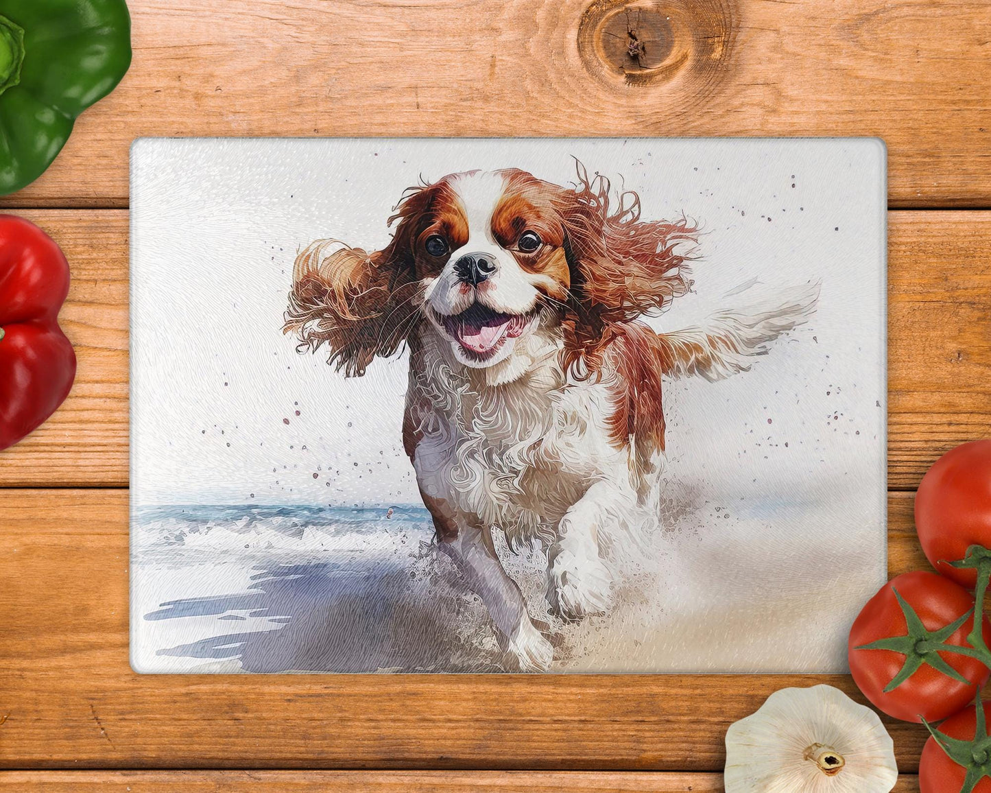 Cavalier - Blenheim 8inch x 11inch Glass Chopping Board