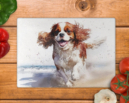 Cavalier - Blenheim 8inch x 11inch Glass Chopping Board