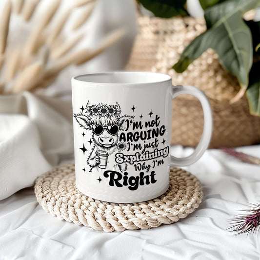 Highland Cow Sassy Humour 11oz Ceramic Mug