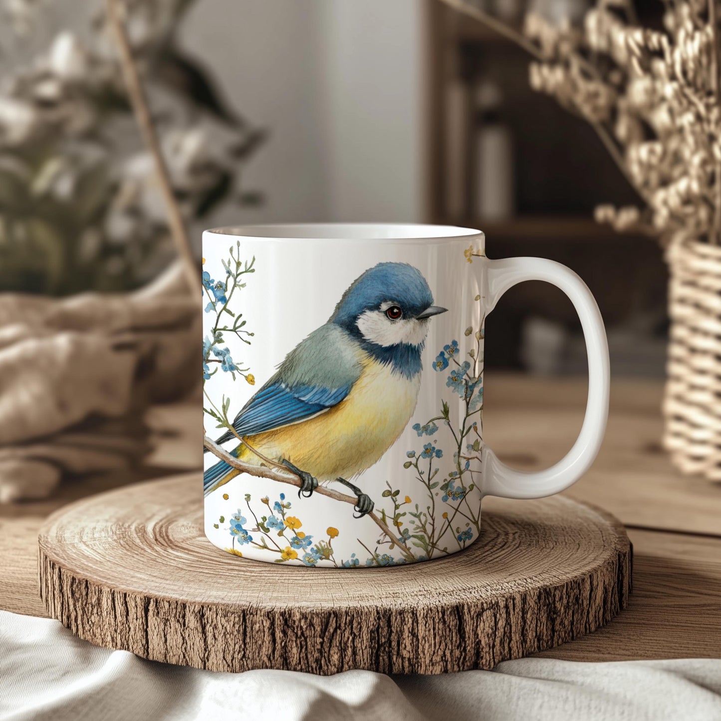 Blue Tit Bird 11oz Ceramic Coffee Mug