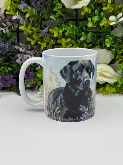 Labrador Floral Ceramic 11oz Mug