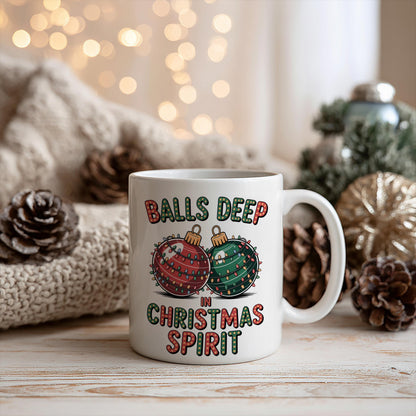 Christmas Spirit Bauble 11oz Ceramic Mug