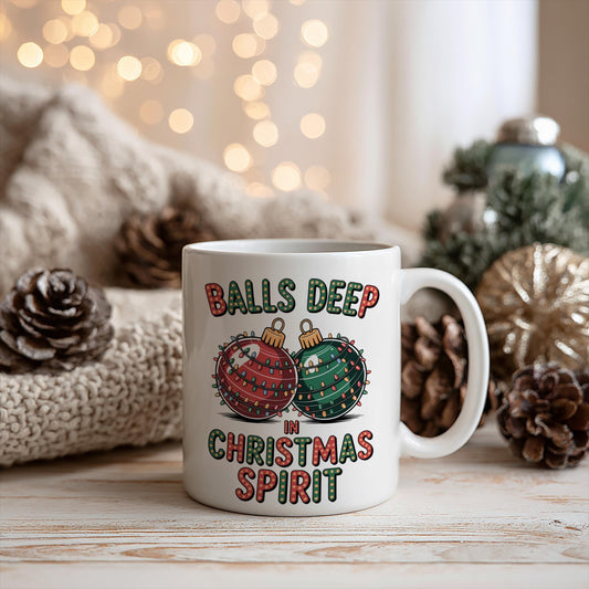Christmas Spirit Bauble 11oz Ceramic Mug