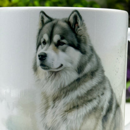 Alaskan Malamute Ceramic Mug and Coaster Set